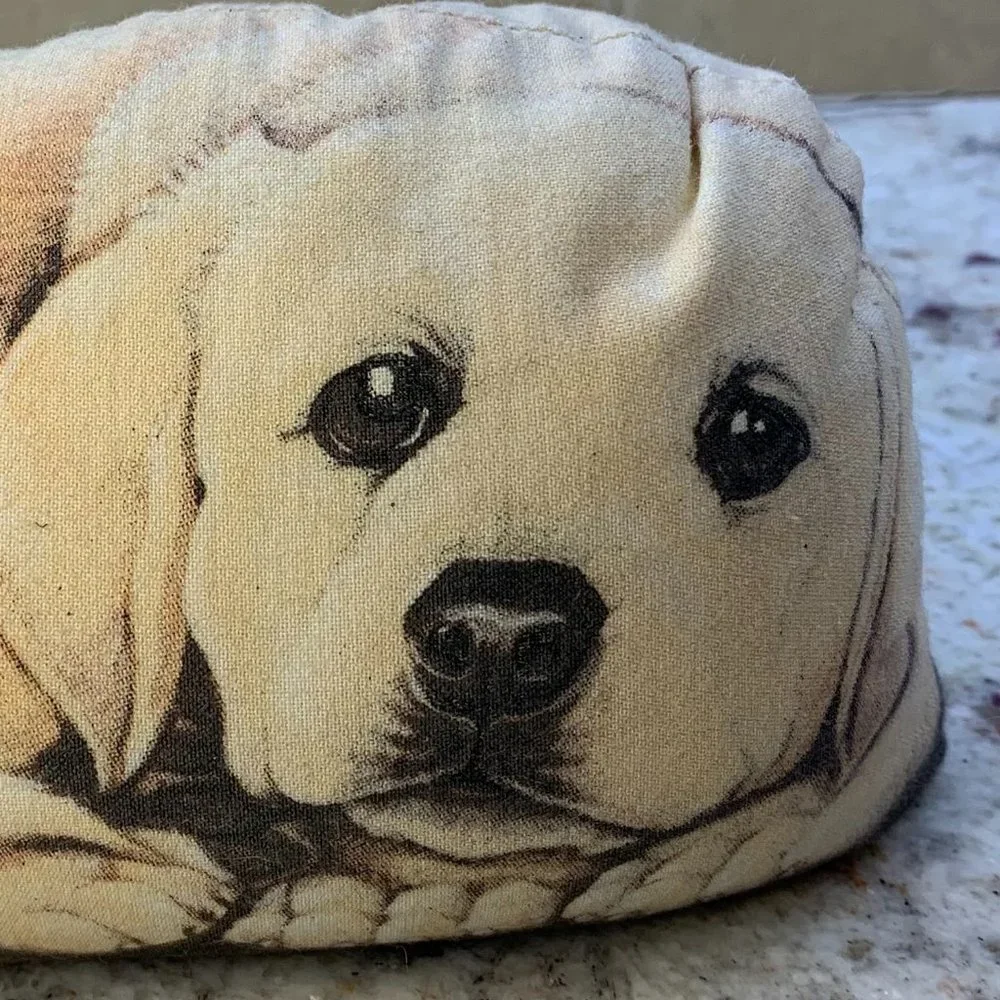 Leslie Anderson Yellow Lab Plush Pupper Weight 2003 Toy Works